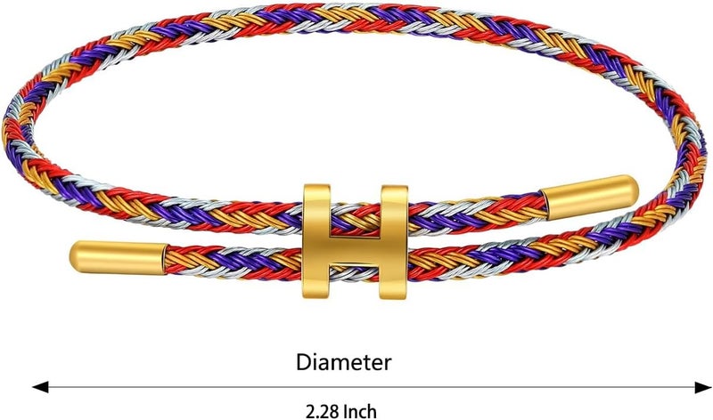 AIMADE Store Bracelets for Women Adjustable Charm Bracelet, 18k Gold-plated Buckle Design Titanium Steel Wire Rope Women's Gift Jewelry - Image 2